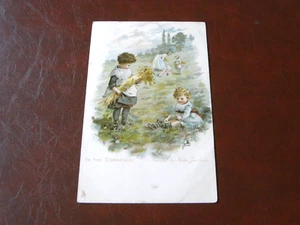 ORIGINAL HELEN JACKSON SIGNED CHILDREN TUCK POSTCARD - IN THE CORNFIELD, 6752. - Foto 1 di 2