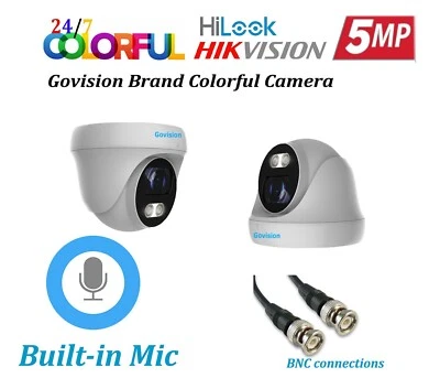 HIZONE PRO MICRÓFONO DE AUDIO GOVISION FULL HD 5MP TVI 20M VISIÓN NOCTURNA COLORVU CÁMARAS CCTV HD