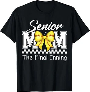 Senior Mom The Final Inning Softball Mom Class Of 2025 T-Shirt - Picture 1 of 4