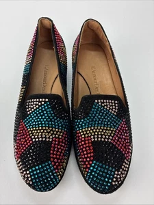 Scarpe L'amour Des Pieds Correze 6,5 impreziosite nere multicolore pelle - Foto 1 di 11