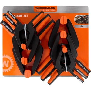 Federklemmen 6-teilig Set Profi Spring Clamp Kit 6 x 20–75 mm Werckmann - Bild 1 von 3