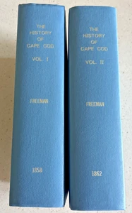 The History Of Cape Cod Annals 2 Volume Set Freeman Reprinted 1858 & 1862 - Picture 1 of 8