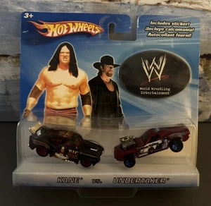 Hot Wheels, 2004 WWE Wrestling, Kane vs. Undertaker, NEU 2 Car Pack - Bild 1 von 6