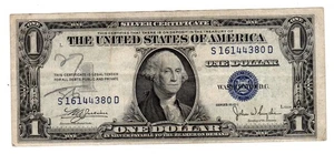 Etats UNIS AMERIQUE USA Billet 1 $ Dollar 1935C BLUE SEAL BON ETAT.. - Imagen 1 de 2