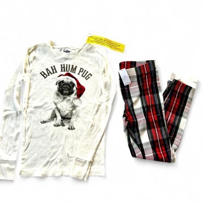 Old Navy long sleeve pajama set size kids medium 8 new with tags 100% cotton - Image 1 of 3