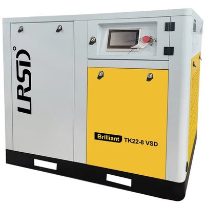 123CFM 30HP Industrial Rotary Screw Air Compressor 460V Automation Touch Screen - Image 1 of 4