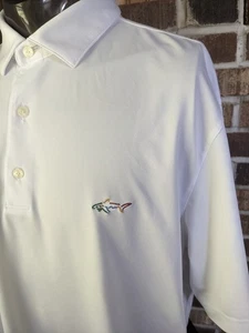 Greg Norman Play Dry Men's White With Front Chest Logo Golf Polo XL - Picture 1 of 10