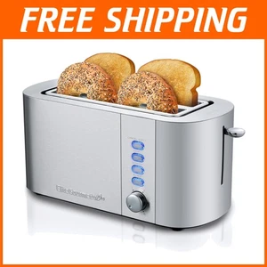 Stainless Steel 4-Slice Long Slot Toaster - Picture 1 of 9