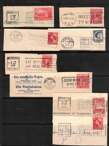 Australia 1918/66 Grupo de CANCELACIONES ESLOGAN en pieza (14 artículos) - Imagen 1 de 2