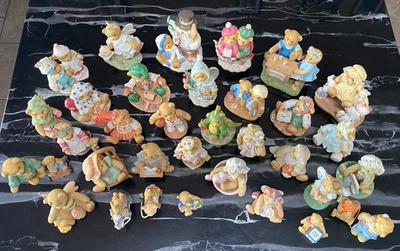 Cherished Teddies Collection Lot of 33 Vintage 3" Bear Figurines/Statues - image 1 of 4