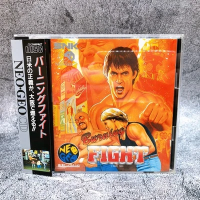Neo Geo CD Burning Fight SNK Street Action Fighting Game Japan in Stock - Image 1 of 4