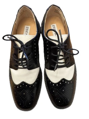 NEW Black And White Men’s Steve Madden Shoes Size 7M - Image 1 of 4
