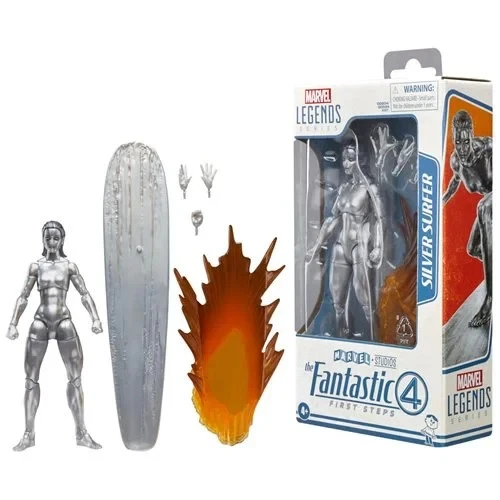 Figura de acción Silver Surfer de 6 pulgadas The Fantastic Four: Marvel Legends Series Foto 1 de 4