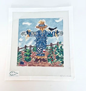 New Cooper Oaks Needlepoint Patriotic Scarecrow Canvas on 18 mesh - Picture 1 of 2