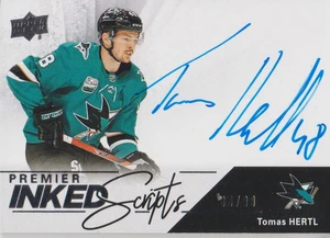 2018-19 Upper Deck Premier Inked Script Tomas Hertl #88/99 - San Jose Sharks - Bild 1 von 2
