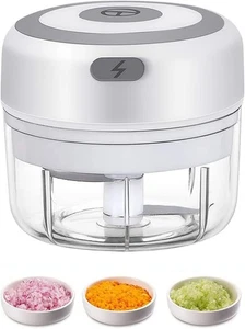 Electric Mini Food Chopper, 100ML USB Garlic Mincer, Portable Small Processor fo - Picture 1 of 8