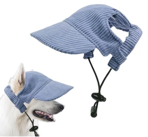Sombreros de béisbol para mascotas gatos perros gorra visera con orificios para orejas para todos los perros - Imagen 1 de 12