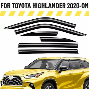 Rain Guards Vent Visors Shade for 2020-2025 Toyota Highlander - Foto 1 di 9