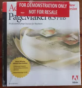 ADOBE PAGEMAKER 6.5 PLUS, PROFESSIONAL PAGE LAYOUT SOFTWARE, BOXED, UNOPENED - Picture 1 of 5