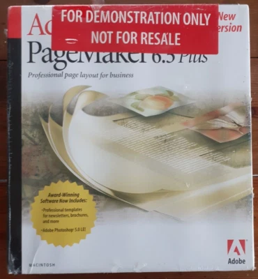 ADOBE PAGEMAKER 6.5 PLUS, PROFESSIONAL PAGE LAYOUT SOFTWARE, BOXED, UNOPENED - Image 1 of 4