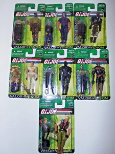 GI Joe Valor vs Venom Lot of 7 Sand Viper Snake Eyes Duke Dusty etc SEALED NEW - Picture 1 of 5