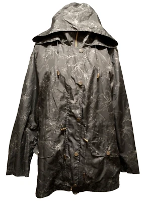 Chaqueta de lluvia con capucha XL Breckenridge verde oliva cremallera completa cierre a presión nueva sin etiquetas Foto 1 de 4