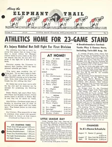 Luglio 1953 VOL 8, #3 Lungo il sentiero degli elefanti SQUADRA NEWSLETTER ATLETICA A's - Foto 1 di 1