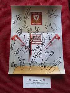 LIVERPOOL 2016-17 SEASON *23* HAND MULTI SIGNED 12" x 16" PHOTO DISPLAY- PROOF - Bild 1 von 9