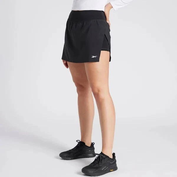 Reebok Women's Black Identity Train Pull-On Elastic Waist Skort Size XS