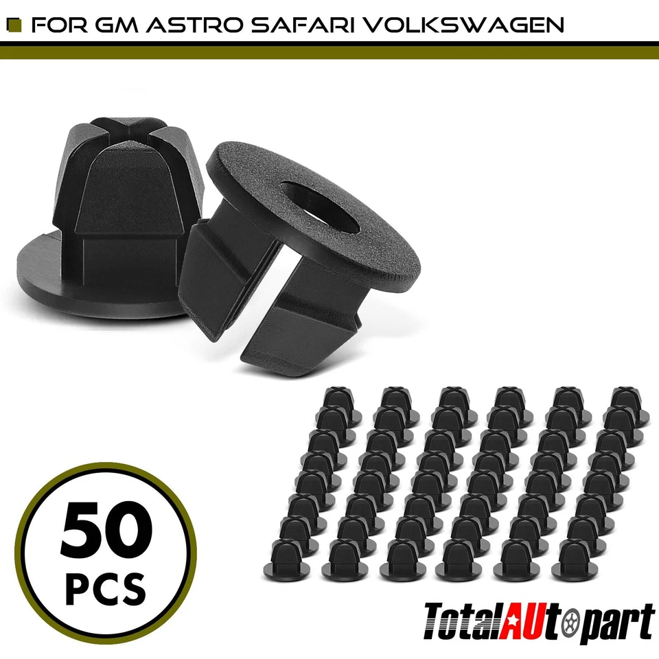50 piezas clips de retención para GM Astro Safari Volkswagen orificios de 3,6 mm de diámetro nailon Foto 1 de 4