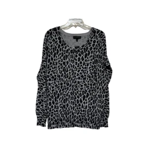 Cárdigan para mujer Lane Bryant estampado de leopardo en gris talla 14/16 nuevo con etiquetas - Imagen 1 de 3