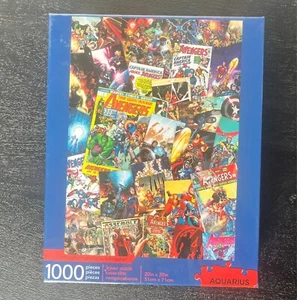Avengers Jigsaw Puzzle Marvel Comic Art 1000 Piece Iron Man Covers New Sealed - Picture 1 of 7