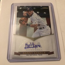 2012 Panini USA Baseball National Team 15U Signatures /299 Danny Casals #6 Auto