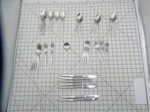West Bend Shadow Weave Stainless Serves 7 Textured Flatware 46 Pieces - Picture 1 of 8