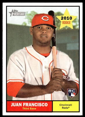 2010 Topps Heritage #287 Juan Francisco RC Card - Image 1 of 2