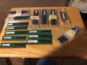 (14) Mixed Brands 512MB (7GB TOTAL) DDR2 PC2 4800 And 5300U RAM MEMORY - Picture 1 of 6