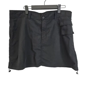 Birch And Stone Black Cargo Mini Skirt With Pockets Size XL - Picture 1 of 8