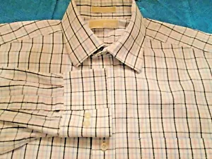 MICHAEL KORS BEAUTIFUL SHIRT WHITE WITH COLORS SIZE 16/34-35 - Picture 1 of 5
