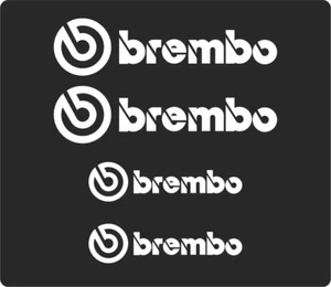 4PCS Big Brake Caliper Wheels bremb o Decal Vinyl - Picture 1 of 2
