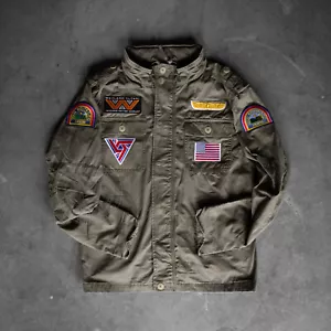 Aliens Nostromo Embroidered Jacket Weyland Yutani Ripley Dallas LV426 Sci Fi 80s - Picture 1 of 8