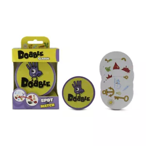 Dobble Classic Card Game Family 30 Cards 5 Mini Games Travel Tin Spot The Match - Picture 1 of 3