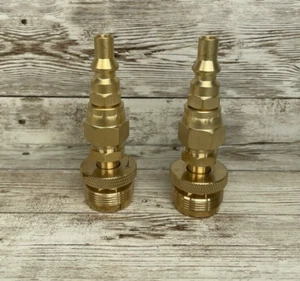 *Lot of 2* 1Lb Propane Adapter Fitting with 1/4 Quick Connect Disconnect Adapter - Picture 1 of 8