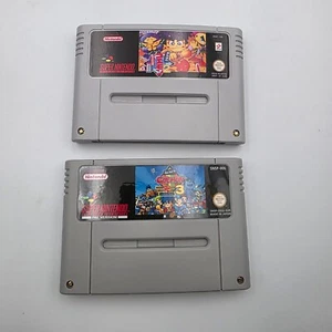 Goemon 2 and 3 bundle Snes PAL English language Carts only Super Nintendo - Picture 1 of 2