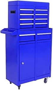 5 Drawer Rolling Tool Chest Tool Storage Cabinet & Tool Box Cart with Wheels - Picture 1 of 60