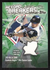 2003 Topps Record Breakers Relics  Darin Erstad #RBR-DE Anaheim Angels
