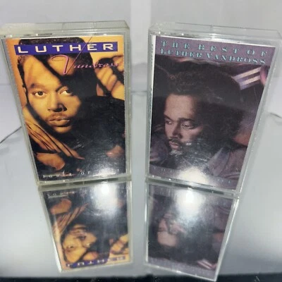 Lot of 2 Luther Vandross: The Best of Love Cassette, Power Of Love Cassette Foto 1 de 3
