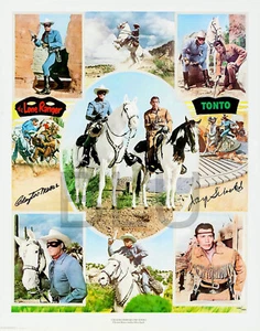 1977 The Lone Ranger and Tonto 14 x 11" Photo Print - Picture 1 of 1
