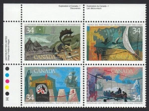 John Cabot, Henry Hudson * EXPLORATION of CANADA 1986 #1107a UL Block of 4 MNH - Picture 1 of 1