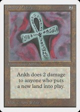Ankh of Mishra Unlimited PLD Artifact Rare MAGIC THE GATHERING CARD ABUGames