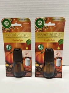 2 Pack Air Wick Essential Mist Refill  Limited Edition PUMPKIN SPICE Fragrance - Picture 1 of 2